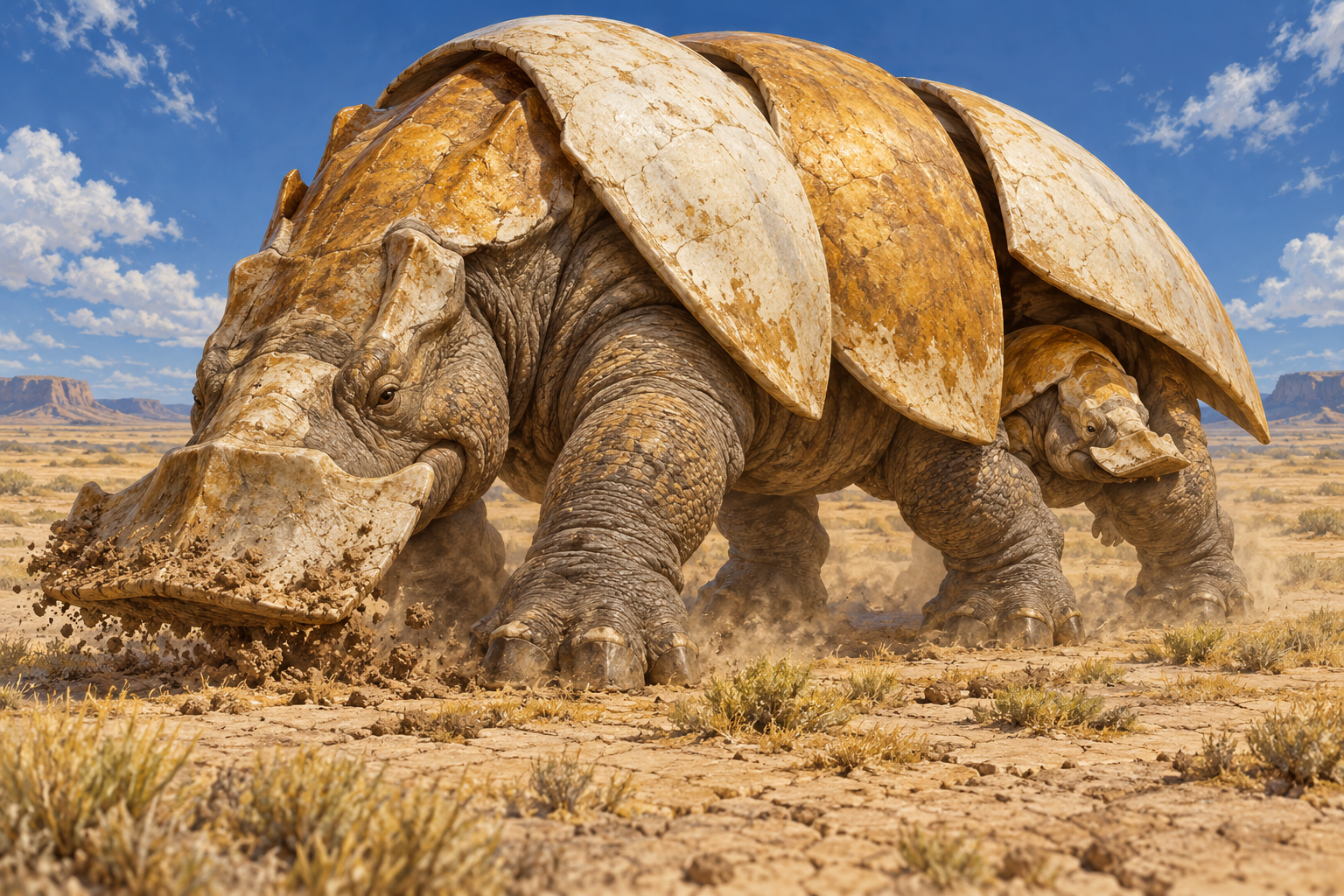 Armored dryland species
